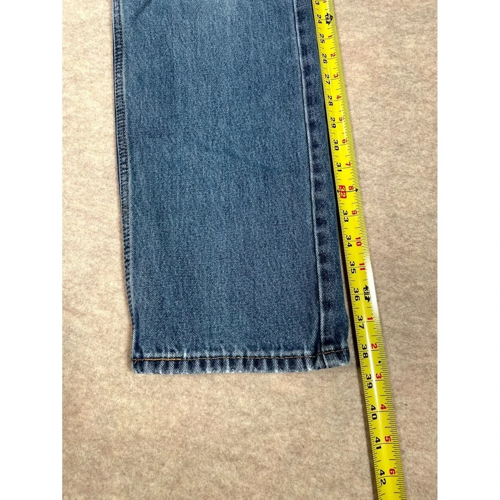 Levi's 505 Authentic‎ Jeans Mens 34x29 Blue Denim Cotton Stretch Straight Leg